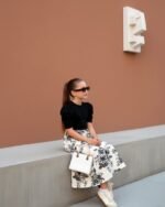 Multicolor Monochrome Blossom Long Dress – FACOBE girls dress