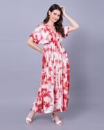 Red Tie-Dye Maxi Dress – FACOBE women’s dress