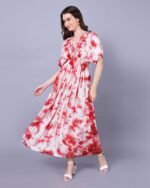 Red Tie-Dye Maxi Dress – FACOBE women’s dress