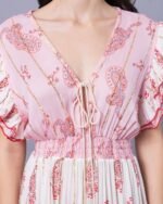 Pink & White Summer Breeze Maxi Dress – FACOBE women’s dress