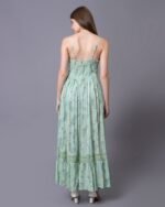 Green Royal Bloom Maxi Dress – FACOBE women’s dress