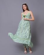 Green Royal Bloom Maxi Dress – FACOBE women’s dress
