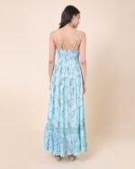 Blue Festive Shine Maxi Dress – FACOBE women’s dress