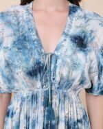Blue Velvet Touch Maxi Dress – FACOBE women’s dress