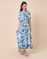 Blue Velvet Touch Maxi Dress – FACOBE women’s dress