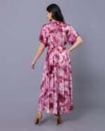 Pink Modern Spark Maxi Dress – FACOBE women’s dress