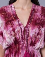 Pink Modern Spark Maxi Dress – FACOBE women’s dress