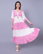 Pink Sunshine Bloom Maxi Dress – FACOBE women’s dress