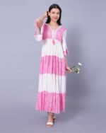 Pink Sunshine Bloom Maxi Dress – FACOBE women’s dress