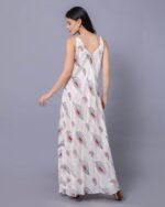 White & Blue Pastel Dream Maxi Dress – FACOBE women’s dress